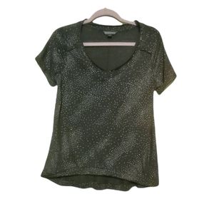 Rock & Republic Black Sparkley Dressy Tee Shirt. Size M US.